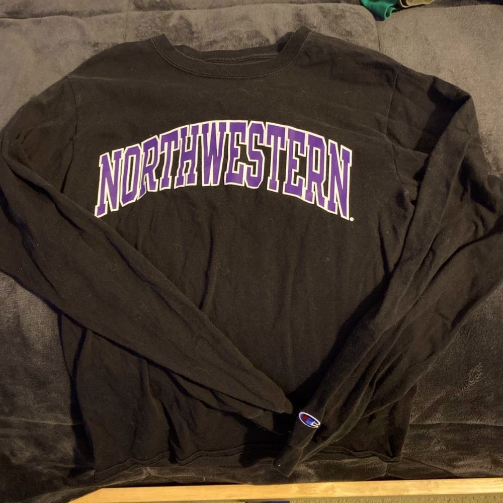 North Western Long Black Sleeve